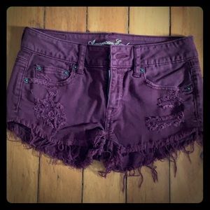 AE Maroon shorts